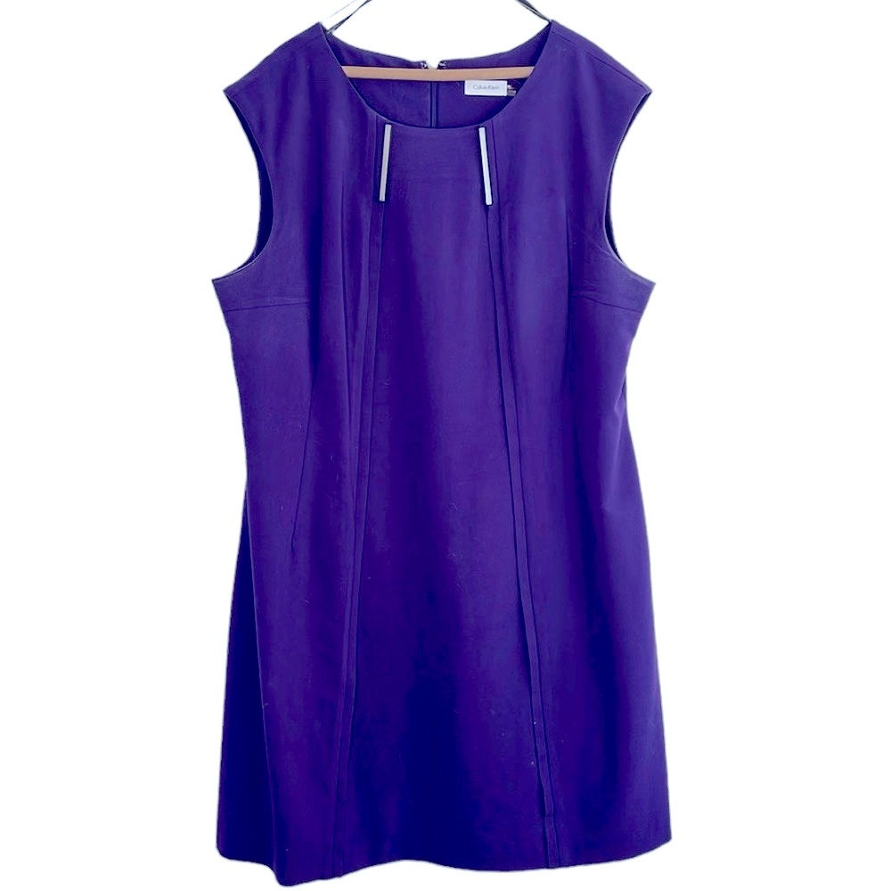 Calvin Klein Purple Sheath Dress   Size 20W